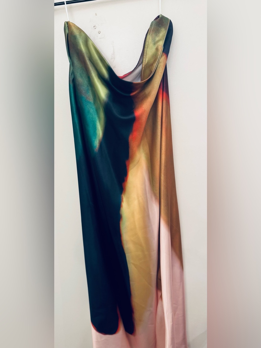 Multicolor Watercolor Maxi Skirt - Picture 2 of 6